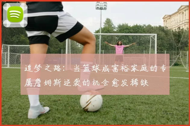 追梦之路：当篮球成富裕家庭的专属詹姆斯逆袭的机会愈发稀缺